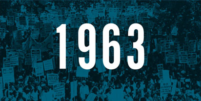 Changing America: 1963 - The March on Washingon banner